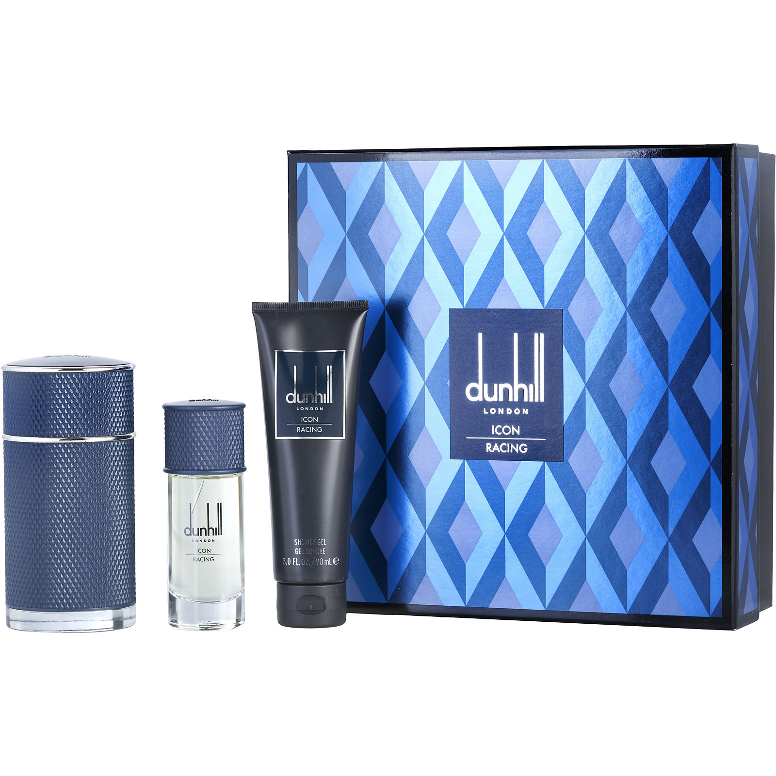 dunhill ICON RACING 香水サンプルセット Dunhill Icon Racing Blue Cologne Gift Set | FragranceNet.com®