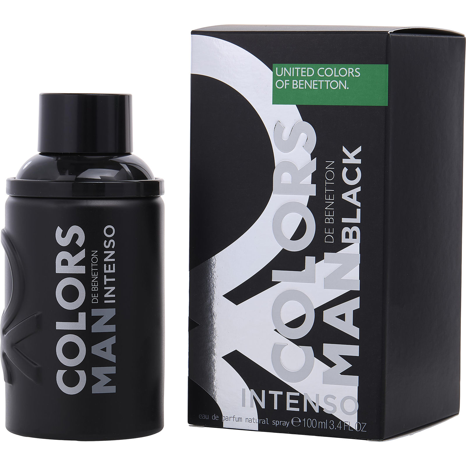Colors De Benetton Black Intenso Cologne for Men by Benetton at