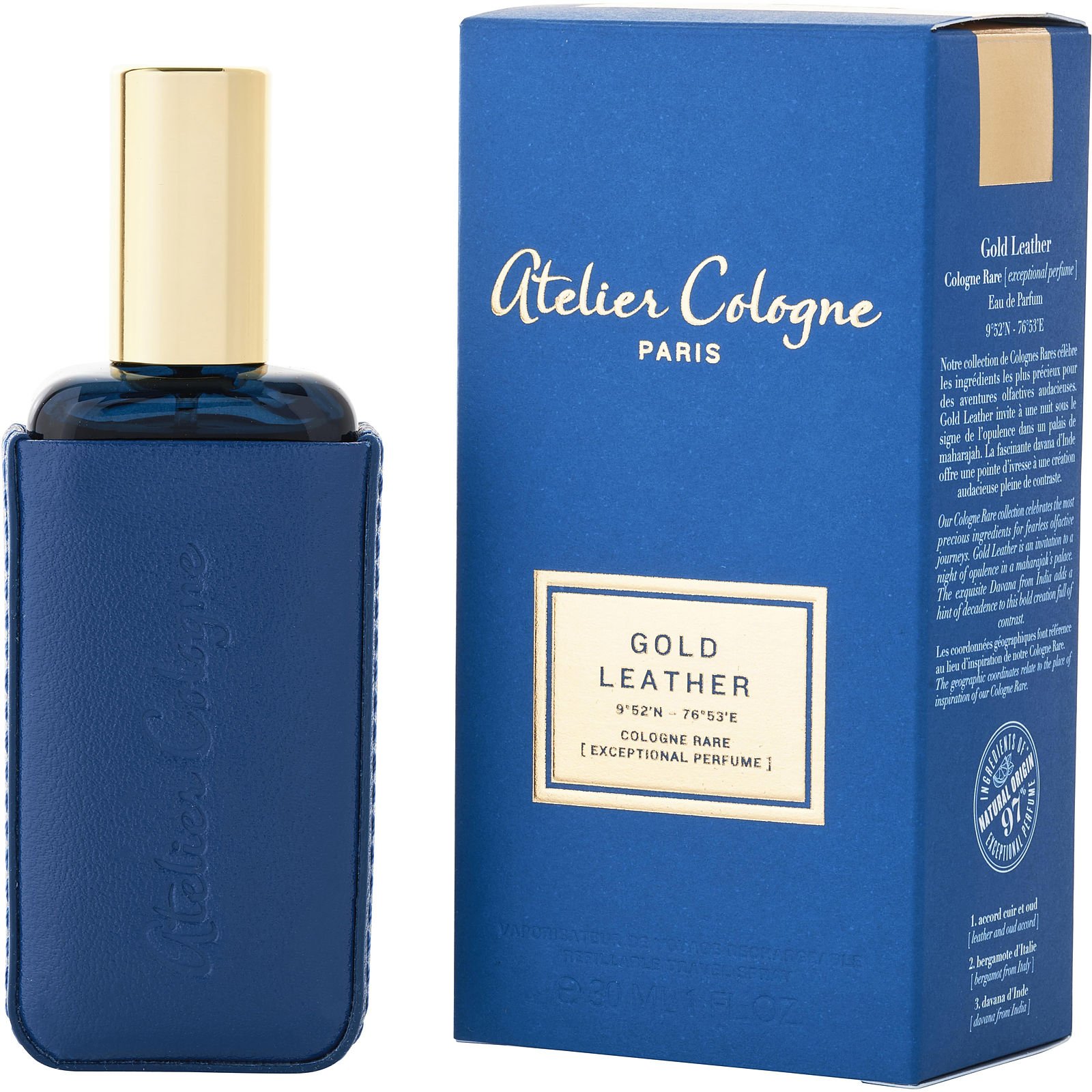 Atelier Cologne Leather Packaging Atelier Gold Leather Eau De Parfum