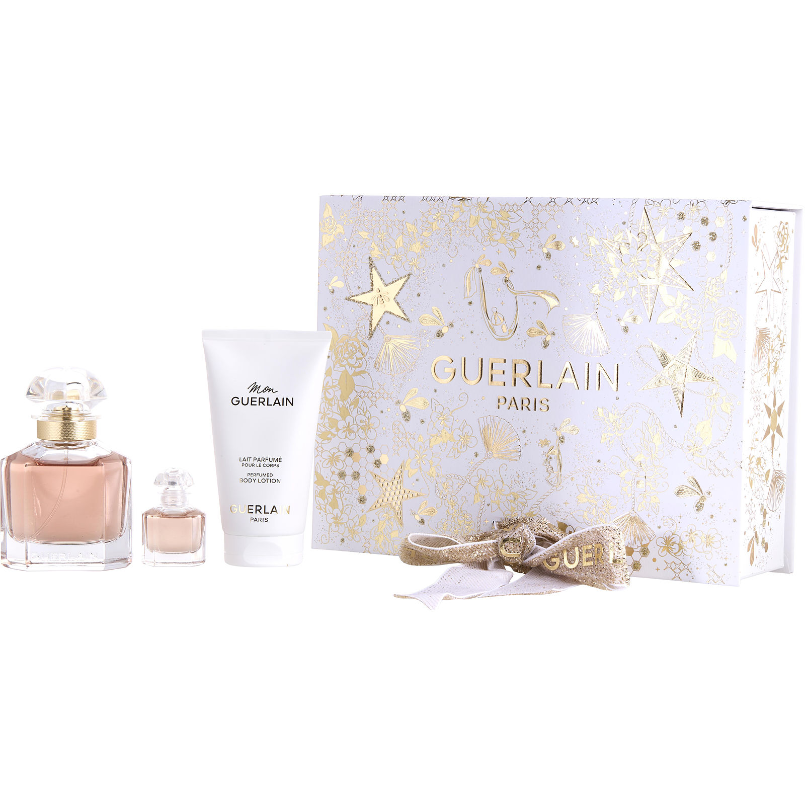 GUERLAIN 香水とボディローションセット Mon Guerlain Perfume Gift Set - 3pc | FragranceNet.com®