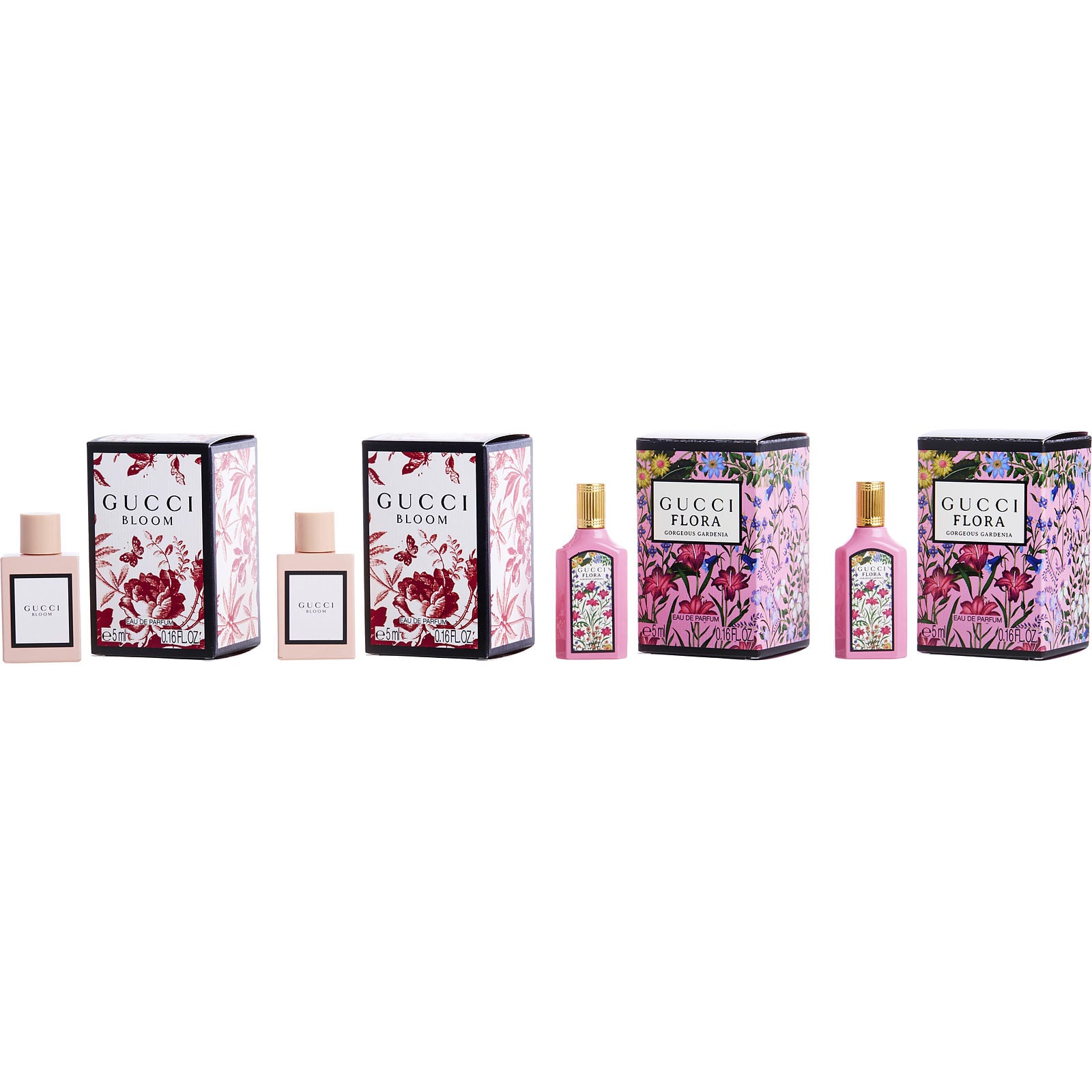 Gucci Bloom & Flora Parfum Set - Floral Freshness + Radiant Warmth