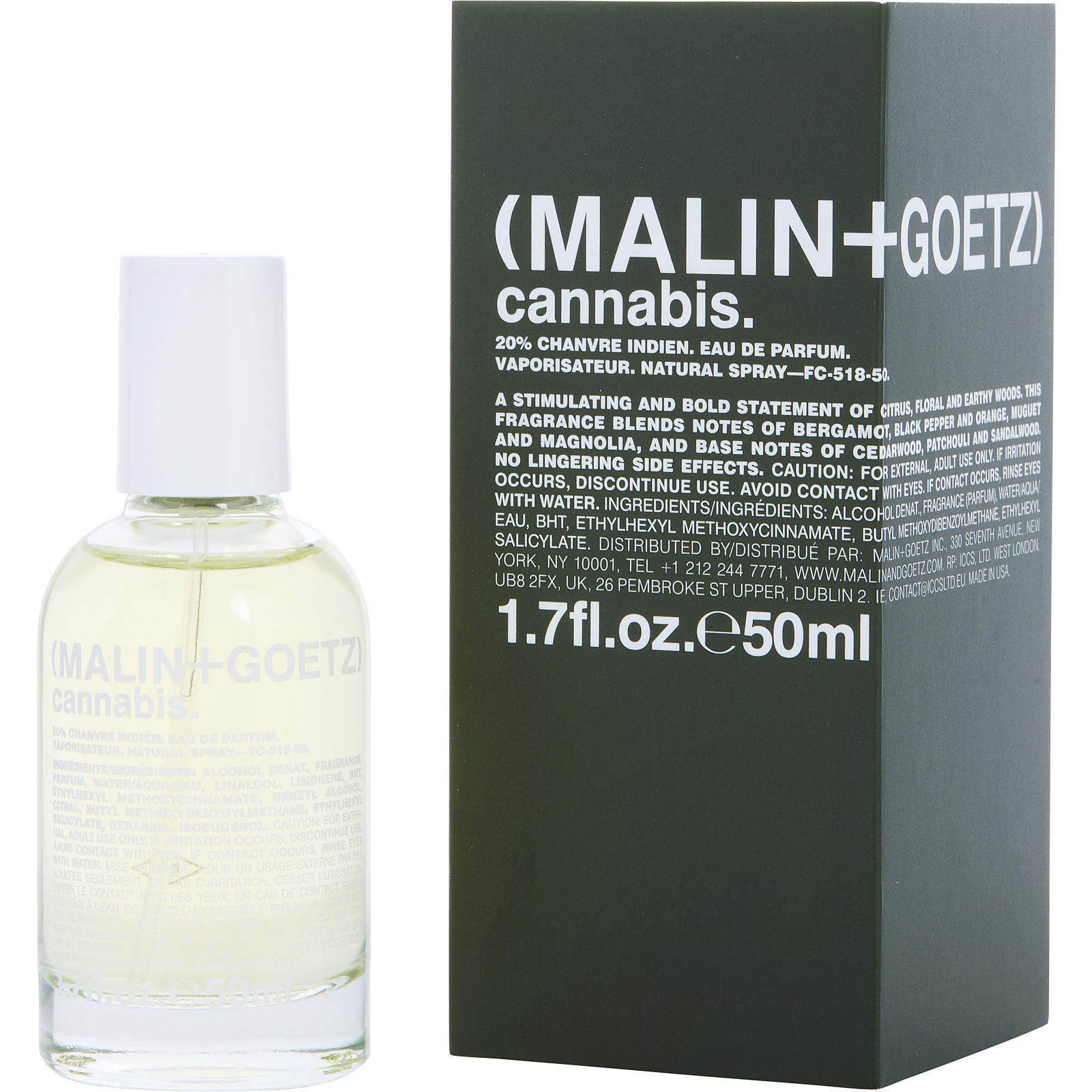 Malin+Goetz Cannabis Eau De Parfum for Unisex by Malin + Goetz ®