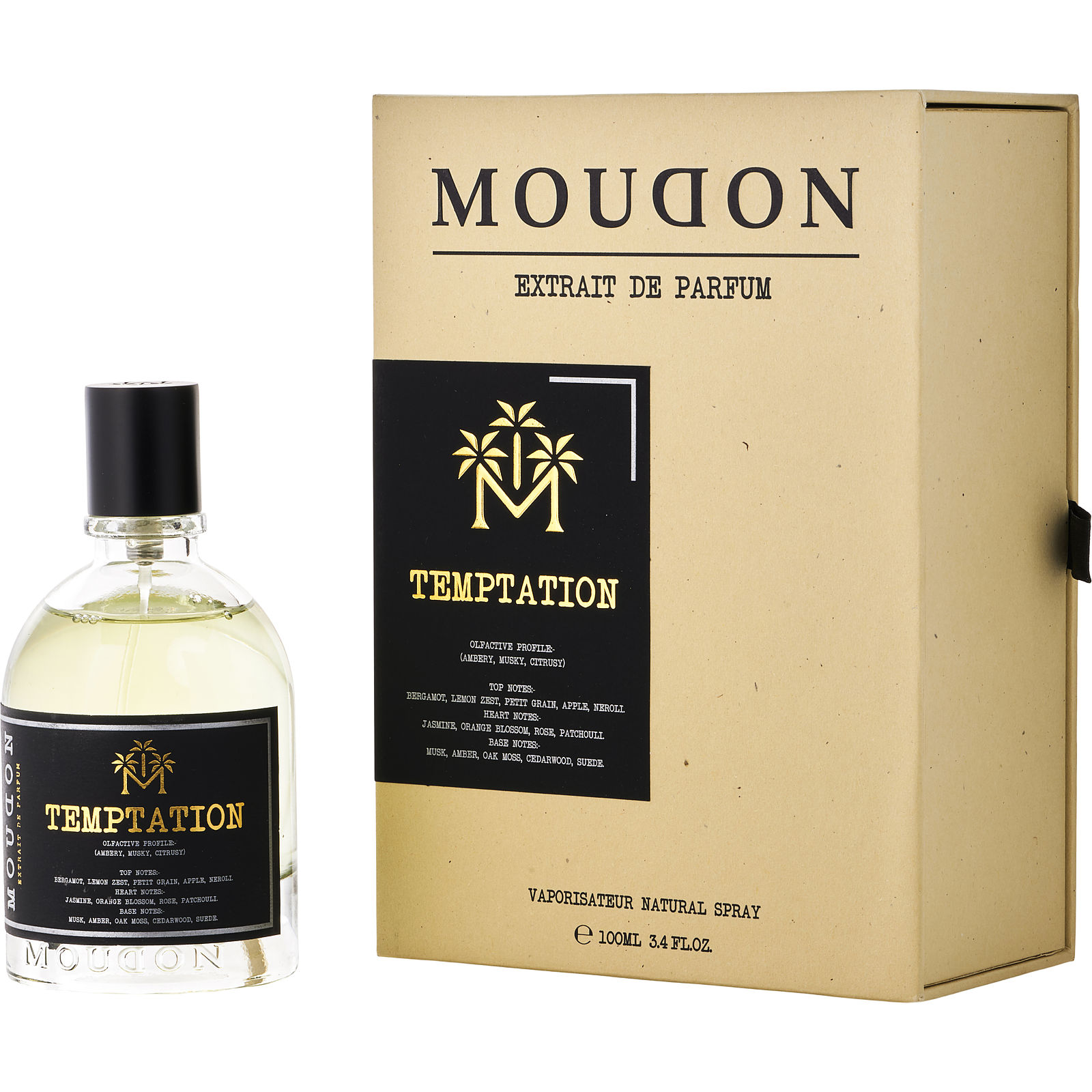 Moudon Temptation Extrait De Parfum for Unisex by Moudon