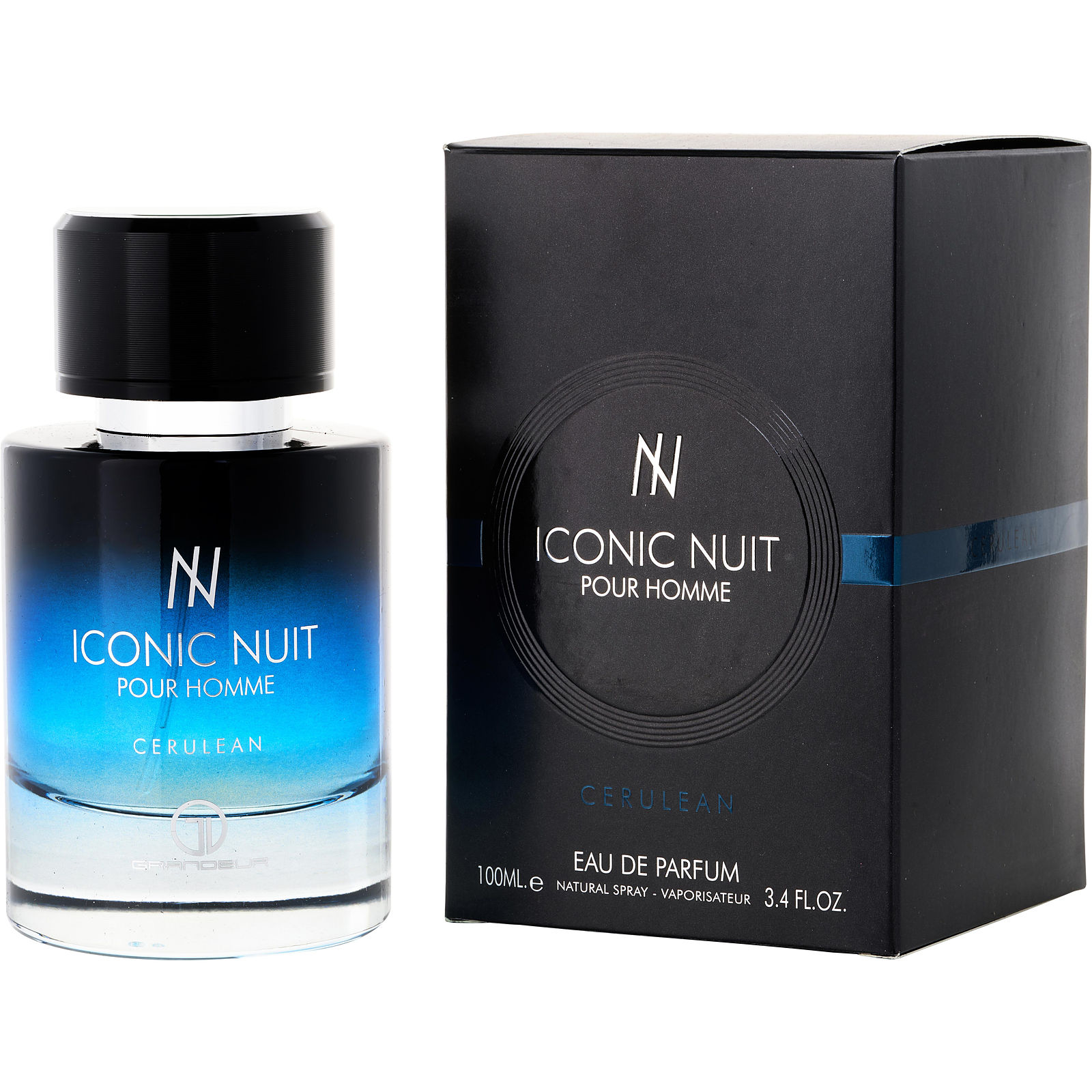 香水(男性用) ICONIC NUIT POUR HOMME Cerulean 100ml Grandeur Iconic Nuit Cologne for Men by Grandeur at FragranceNet.com®