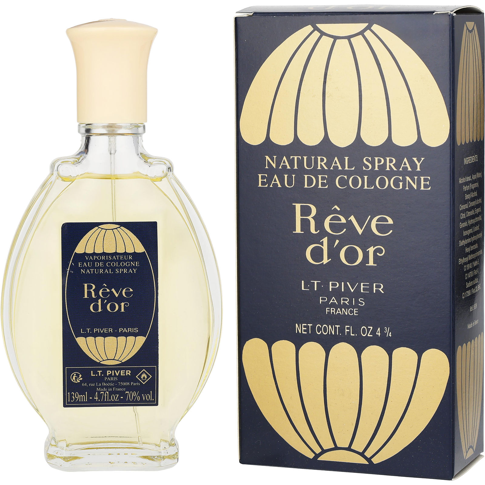 Eau De Cologne Rêve D'Or L.T. Piver - Flacon 139ml Plein Avec Boîte - Occasion Bon état