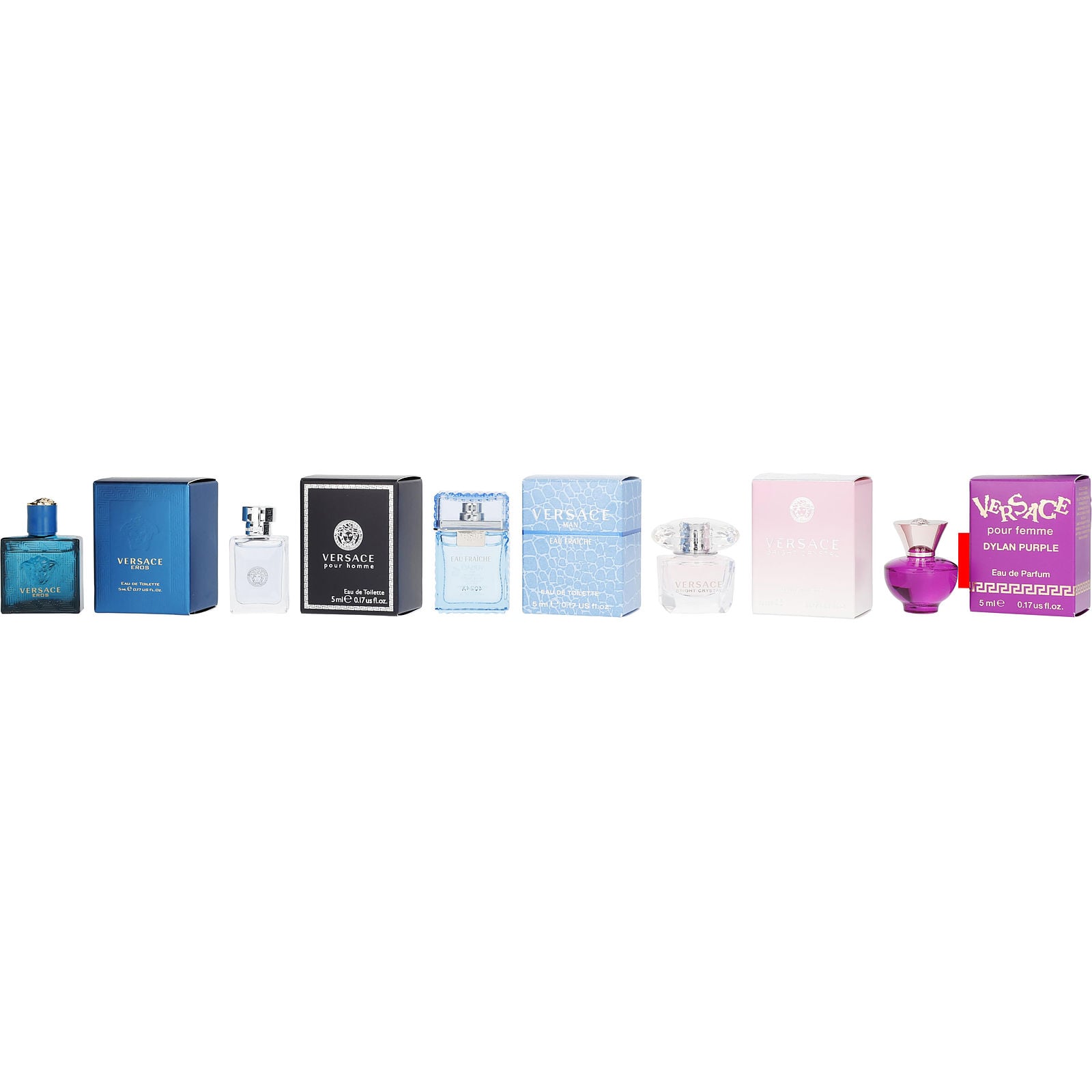 Versace 5 Piece Unisex Mini Cologne Set | FragranceNet.com®