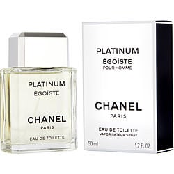 egoiste platinum by chanel for men, eau de toilette spray, 1.7 ounce