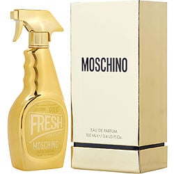 Moschino store perfume gold