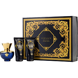 Dylan Blue by Versace 3pc Cologne Set With Trousse Bag
