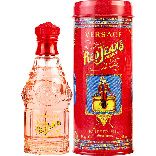 versace red jeans gift set