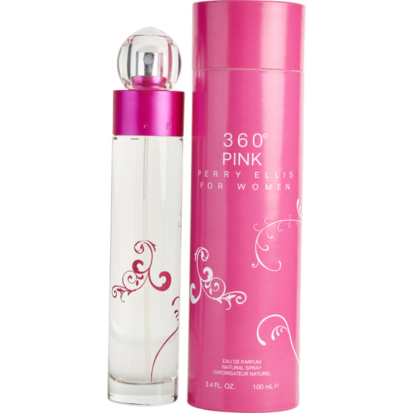 Perry Ellis 360 Pink by Perry Ellis, Eau De Parfum Spray 3.4 oz, image 1 of 2