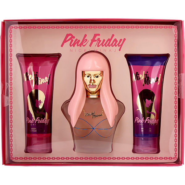 nicki minaj pink friday tote bag, perfume set with 2 - Depop