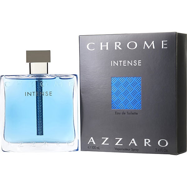 Chrome Intense Eau de Toilette Spray for Men by Azzaro - 1.7 oz