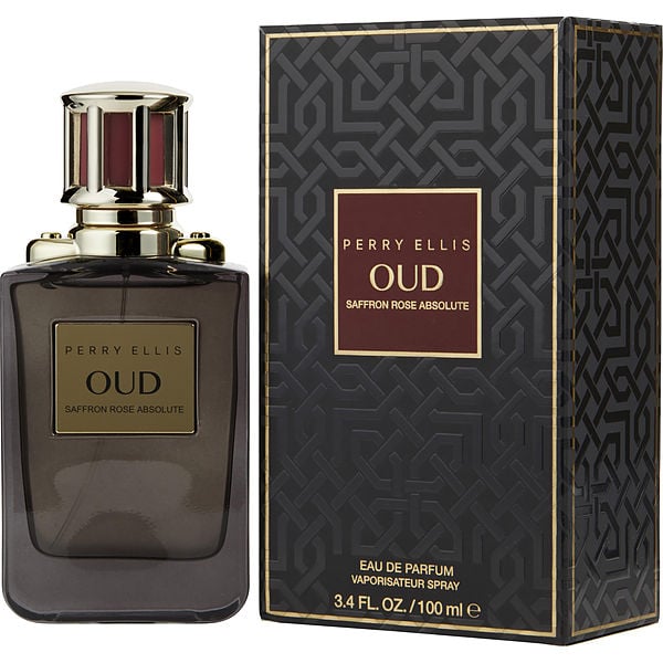 Perry Ellis Oud Saffron Rose Absolute by Perry Ellis, Eau De Parfum Spray 3.4 oz