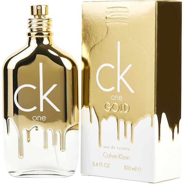 calvin klein perfume gold bottle