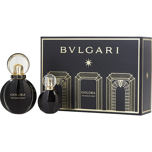 Bvlgari Goldea The Roman Night Eau De Parfum Spray 1.7 oz & Eau De Parfum  Spray 0.5 oz