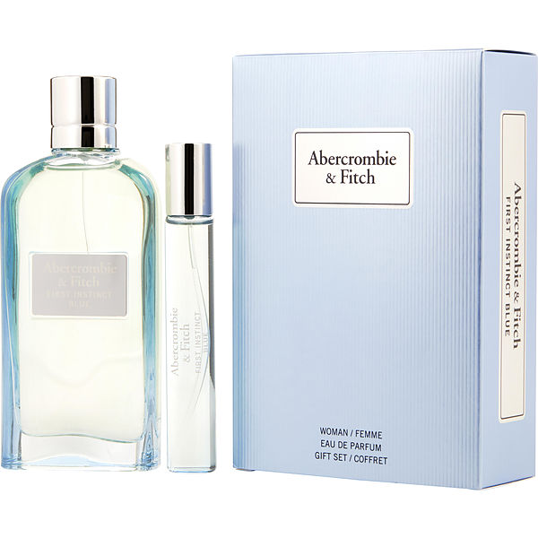 Abercrombie & Fitch First Instinct Blue Eau De Parfum Spray 3.4 oz & Eau De  Parfum 0.5 oz Mini