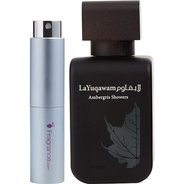 Rasasi Layuqawam Ambergris Showers Eau De Parfum Spray oz (Travel  Spray)