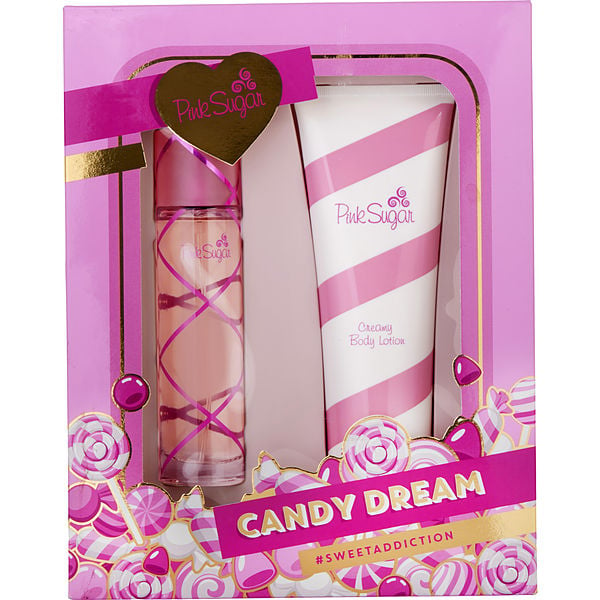 Pink Sugar by Aquolina 3pc Gift Set 3.4 oz + Shower Gel + Body Lotion for  Women - ForeverLux