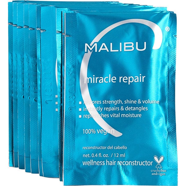 MALIBU C Hard Water Hair Treatment 0.17 Oz (3 Packs)