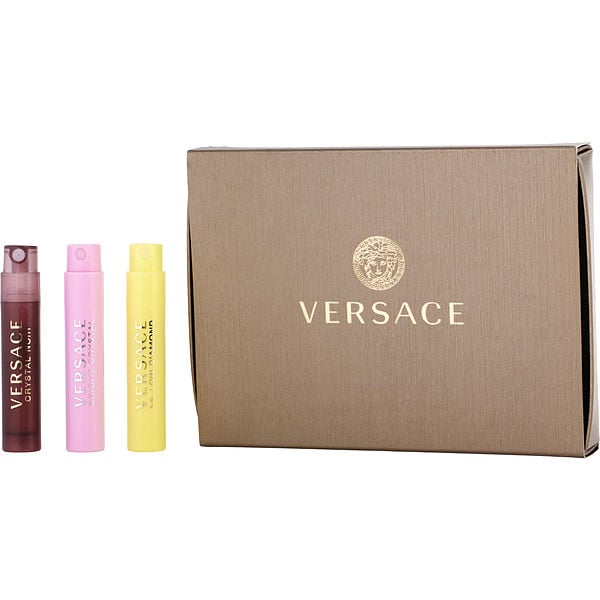 Versace Variety Piece Womens Variety With Bright Crystal Crystal Noir  Yellow Diamond And All Are Eau De Toilette Sprays oz Vials
