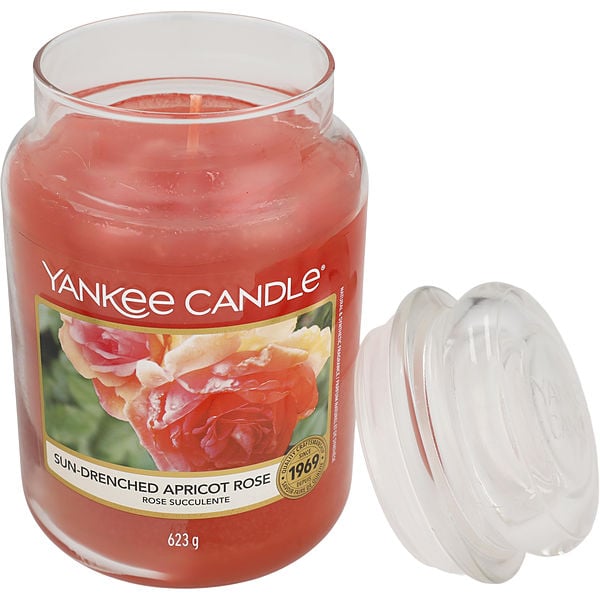 Yankee Candle by Yankee Candle, Sun-Drenched Apricot Rose Scented Large Jar 22 oz
