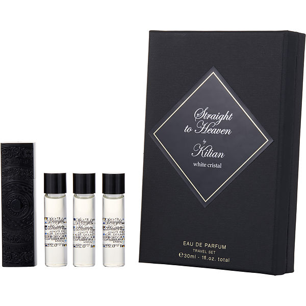 Kilian Straight To Heaven White Cristal Eau De Parfum Spray Refillable 0.25  oz & Eau De Parfum Refills 3 X 0.25 oz