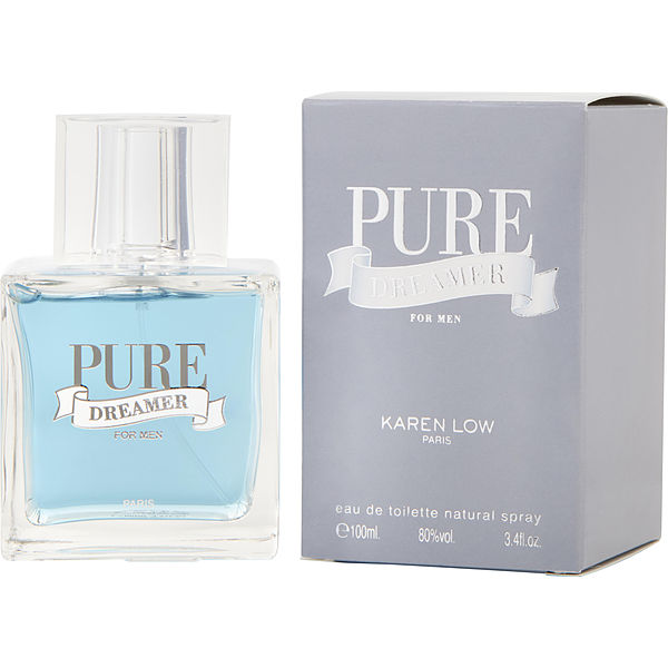 Karen Low Pure Blue Eau de Toilette Spray for Men, 3.4 Ounce