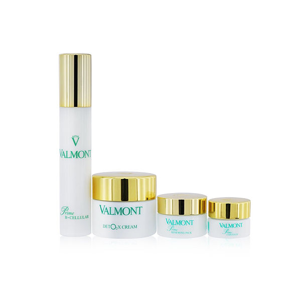 Valmont The Oxygen Symphony Set: Prime Renewing Pack 15ml + Prime B  -Cellular 30ml + Prime Contour 5ml + Deto2x Cream 45ml --4pcs