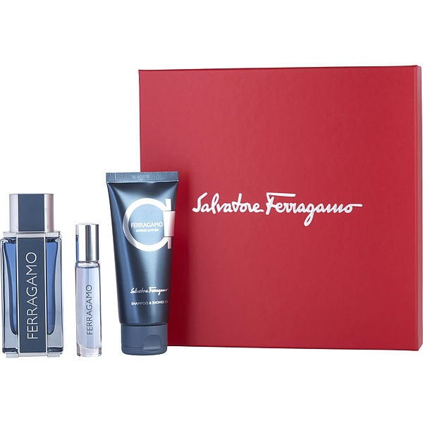 フェラガモ インテンス レザー EDP3点セット INTENSE LEATHER Ferragamo Intense Leather Mist & Iris Stone Collection