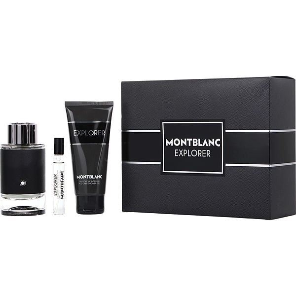 Mont Blanc Explorer Men's Cologne Trio - Full Size + Shower Gel + Mini