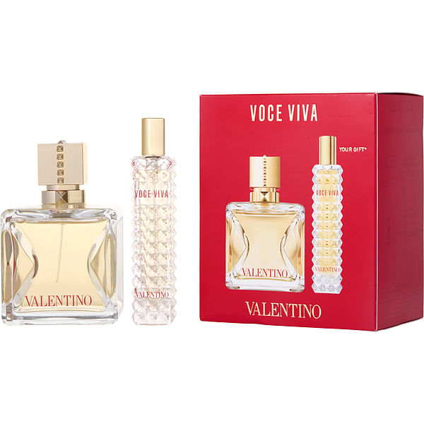Valentino Voce Viva Eau De Parfum Spray 3.4 oz & Eau De Parfum Spray 0.5 oz