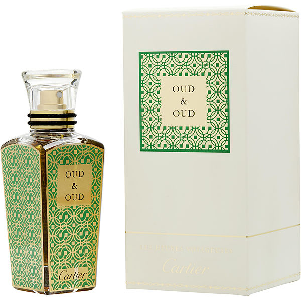 Cartier L'Heures Voyageuses Oud & Oud by Cartier, Parfum Spray 1.5 oz