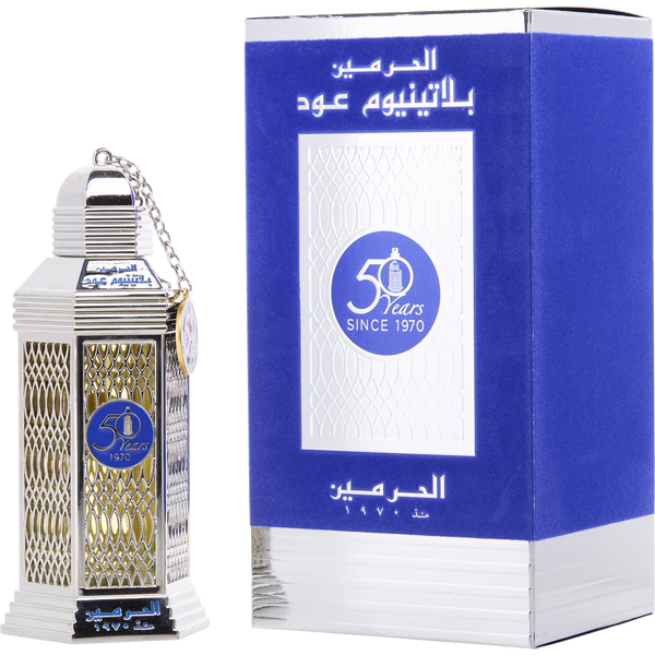 Al Haramain 50 Years Platinum Oud by Al Haramain, Eau De Parfum Spray 3.3 oz, image 1 of 2