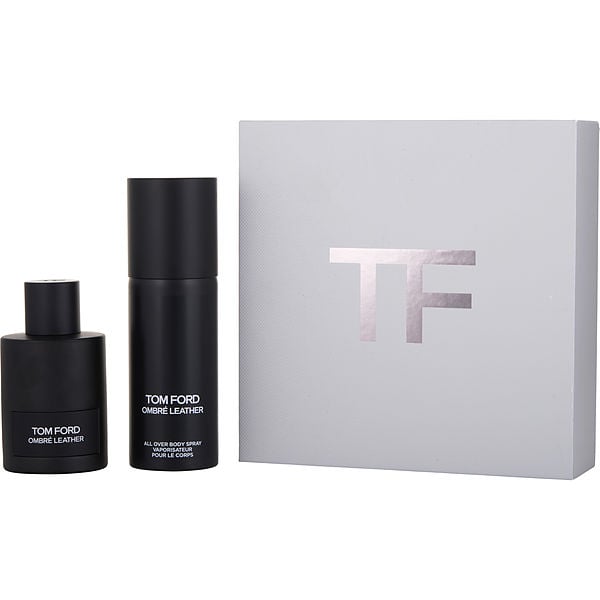 Tom Ford Ombre Leather Eau De Parfum Spray 3.4 oz & All Over Body Spray 4  oz for Unisex by Tom Ford