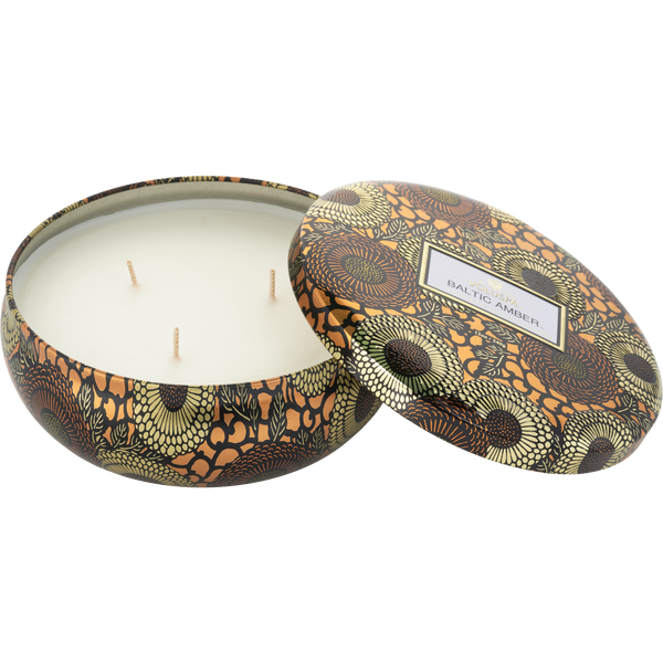 Voluspa Japonica Baltic Amber by Voluspa, 3 Wick Tin Candle 12 oz