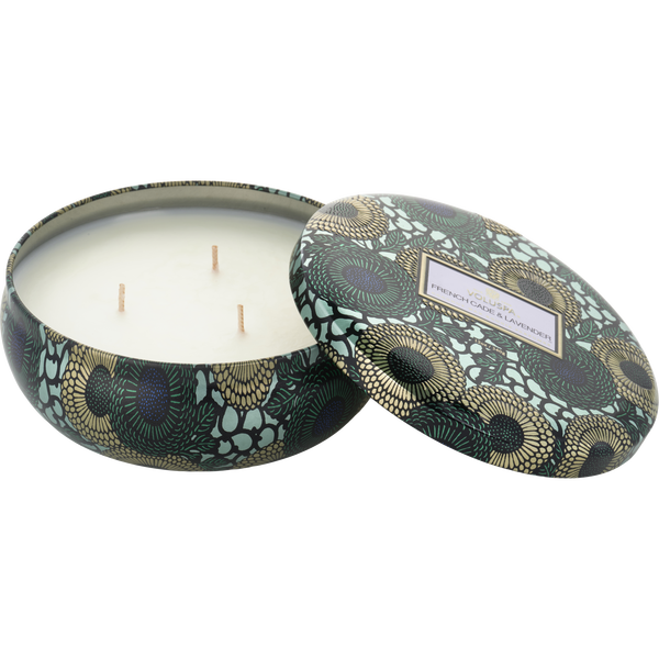 Voluspa Japonica French Cade & Lavender by Voluspa, 3 Wick Tin Candle 12 oz