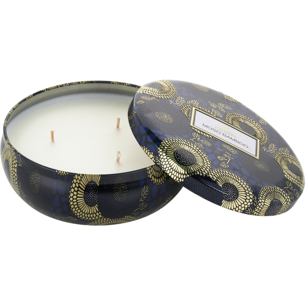 Voluspa Japonica Moso Bamboo by Voluspa, 3 Wick Tin Candle 12 oz