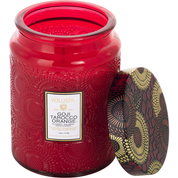 Voluspa Japonica Goji Tarocco Orange by Voluspa, Large Jar Candle 18 oz