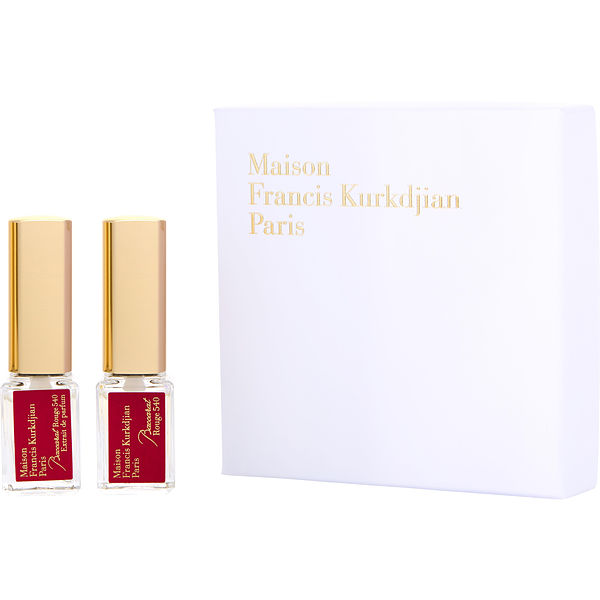 Maison Francis Kurkdjian Variety by Maison Francis, Baccarat Rouge 540 Extrait De Parfum & Baccarat Rouge 540 Eau De Parfum And Both Are 0.17 oz Minis