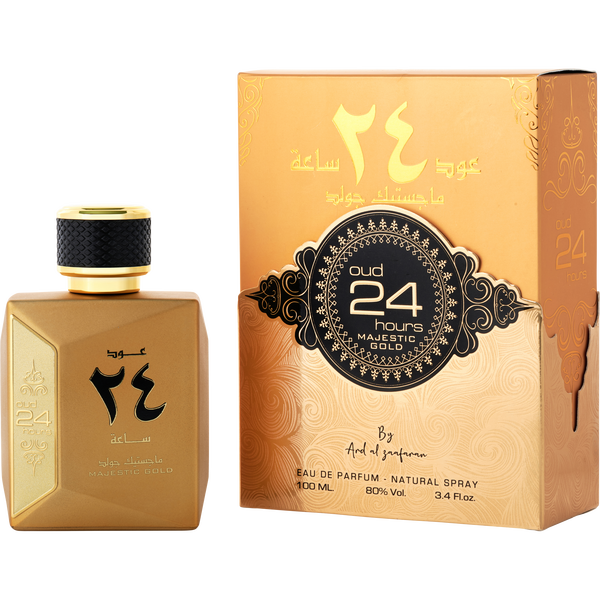 Ard Al Zaafaran Oud 24 Hours Majestic Gold by Ard Al Zaafaran, Eau De Parfum Spray 3.4 oz, image 1 of 2