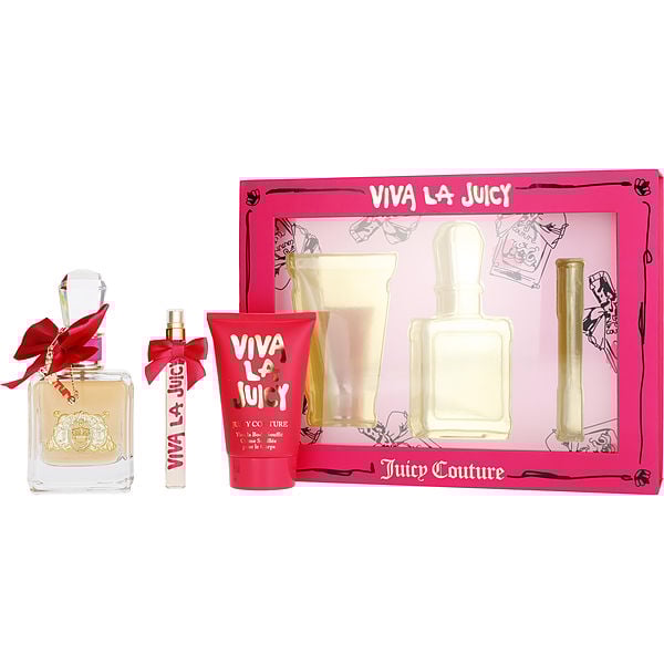 Viva La Juicy Perfume Gift Set 3pc w/Body Souffle FragranceNet