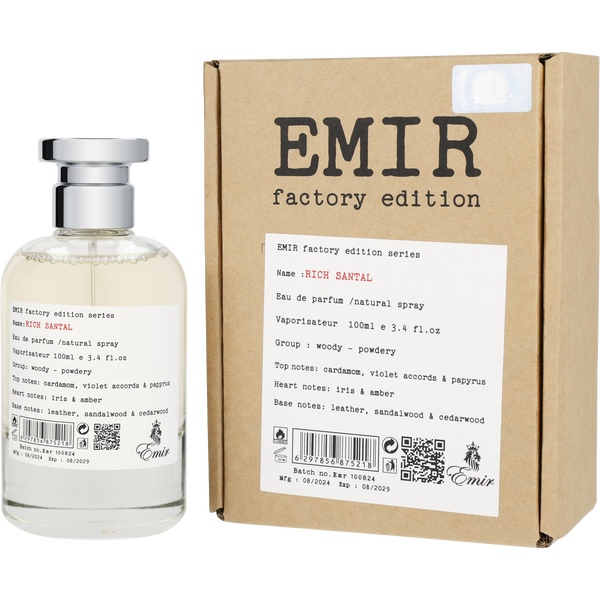 Emir Rich Santal by Emir, Eau De Parfum Spray (Factory Edition) 3.4 oz, image 1 of 2