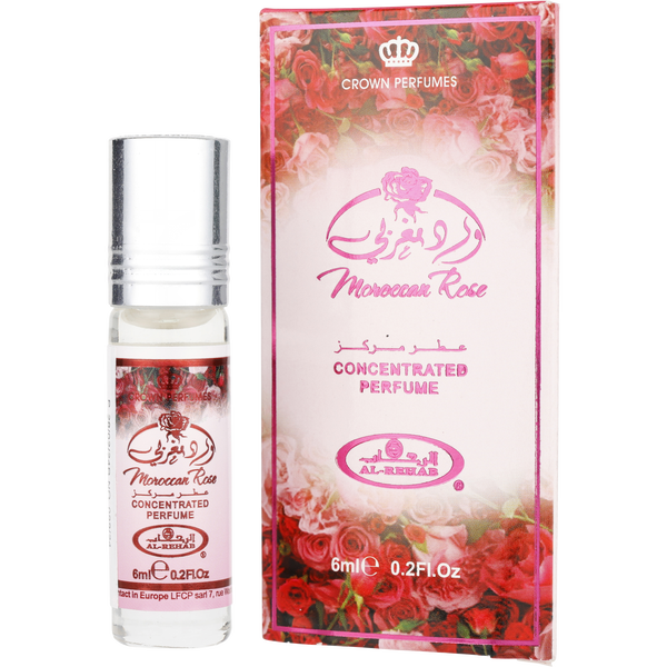 Al Rehab Moroccan Rose by Al Rehab, Concentrated Perfume Roll On Oil 0.2 oz, image 1 of 2