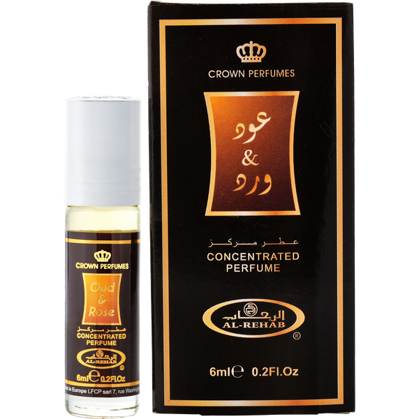 Al Rehab Oud Rose by Al Rehab, Concentrated Perfume Roll On Oil 0.2 oz, image 1 of 2