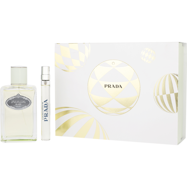 Prada Infusion d'Iris by Prada, Eau De Parfum Spray 3.4 oz & Eau De Parfum Spray 0.34 oz Mini