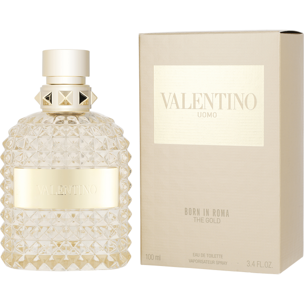 Valentino Uomo Born In Roma The Gold by Valentino, Eau De Toilette Spray 3.4 oz, image 1 of 2