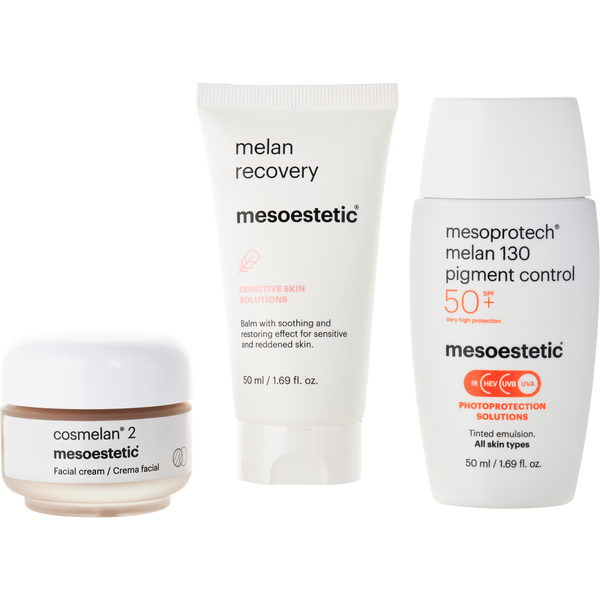 Mesoestetic by Mesoestetic, Cosmelan Home Pack: Melan Recovery 50ml + Melan 130 50ml + Cosmelan 2 30g --3pcs