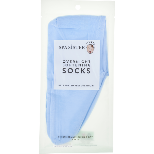 Spa Accessories by Spa Accessories, Spa Sister Overnight Softening Socks - Blue
