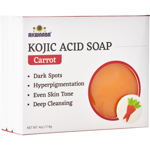 Akwaaba by Akwaaba, Kojic Acid Soap - Carrot 114g/4oz